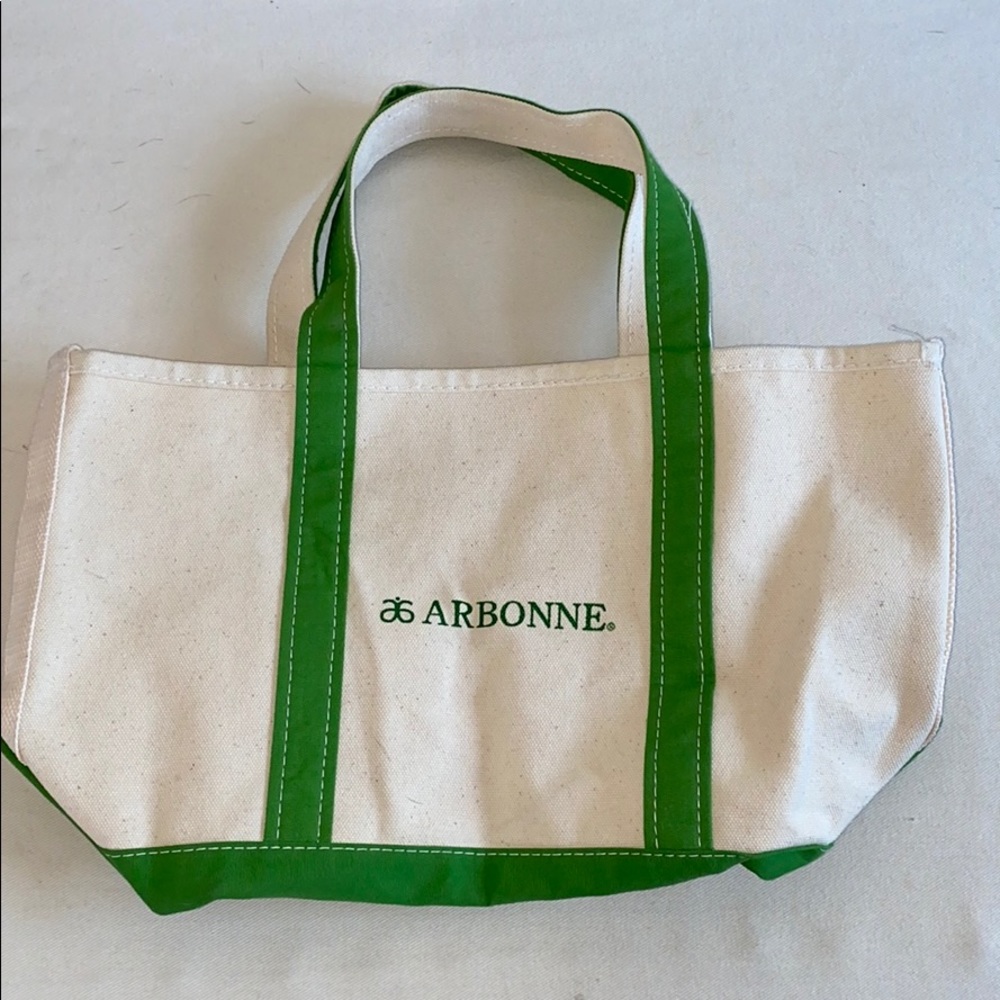 Arbonne Green and Cream Tote Bag